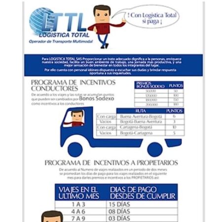 Programa de Incentivos para trasnportadores empresa de logistica